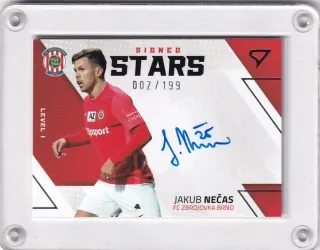 Nečas Jakub SportZoo Fortuna liga 2022-23 II.série Signed Stars - Level 1 - /199 č.SL1-JN
