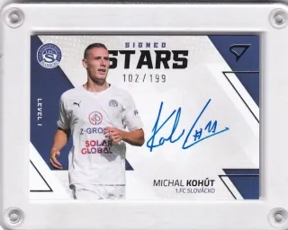 Kohút Michal SportZoo Fortuna liga 2022-23 II.série Signed Stars - Level 1 - /199 č.SL1-KO