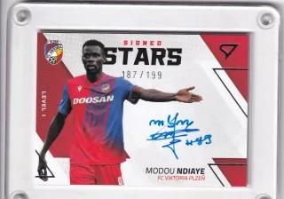 Ndiaye Modou SportZoo Fortuna liga 2022-23 II.série Signed Stars - Level 1 - /199 č.SL1-MN
