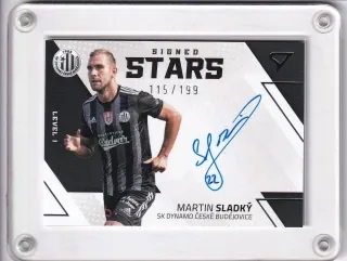 Sladký Martin SportZoo Fortuna liga 2022-23 II.série Signed Stars - Level 1 - /199 č.SL1-MS