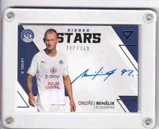 Mihálik Ondřej SportZoo Fortuna liga 2022-23 II.série Signed Stars - Level 2 - /149 č.SL2-OM