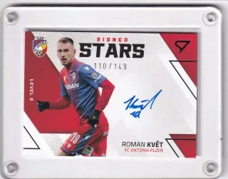Květ Roman SportZoo Fortuna liga 2022-23 II.série Signed Stars - Level 2 - /149 č.SL2-RK