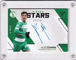 Čermák Aleš SportZoo Fortuna liga 2022-23 II.série Signed Stars - Level 3 - /99 č.SL3-AC