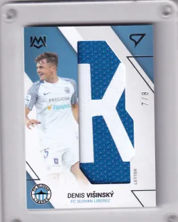Višinský Denis SportZoo Fortuna liga 2022-23 II.série Unique Mark Letter "K" 7/8 č.UM-VI