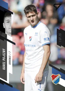 Pojezný Karel SportZoo Fortuna liga 2023-24 I.série Black 1of25 č.132