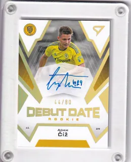 Číž Adam SportZoo Fortuna liga  2023-24 II.série Debut Date Rookie AUTO /80 č.DRS-AC