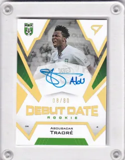 Traoré Aboubacar SportZoo Fortuna liga  2023-24 II.série Debut Date Rookie AUTO /80 č.DRS-AT