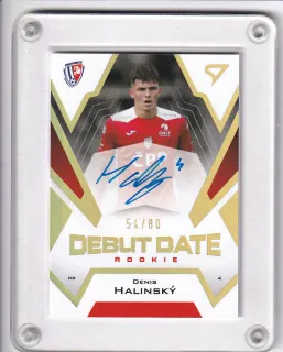 Halinský Denis SportZoo Fortuna liga  2023-24 II.série Debut Date Rookie AUTO /80 č.DRS-DH