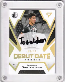 Gantogtokh Tuguldur SportZoo Fortuna liga  2023-24 II.série Debut Date Rookie AUTO /80 č.DRS-TG
