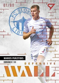 Purzitidis Marios SportZoo Fortuna liga  2023-24 II.série Defensive Wall /80 č.DW-14