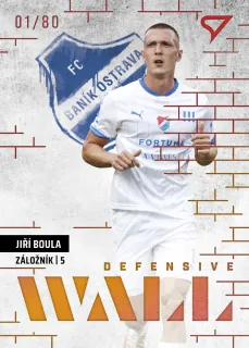Boula Jiří SportZoo Fortuna liga  2023-24 II.série Defensive Wall /80 č.DW-20