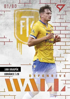 Knapík Jan SportZoo Fortuna liga  2023-24 II.série Defensive Wall /80 č.DW-21