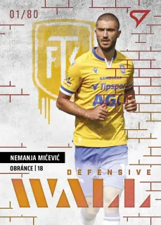 Mićević Nemanja SportZoo Fortuna liga  2023-24 II.série Defensive Wall /80 č.DW-22