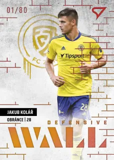 Kolář Jakub SportZoo Fortuna liga  2023-24 II.série Defensive Wall /80 č.DW-26
