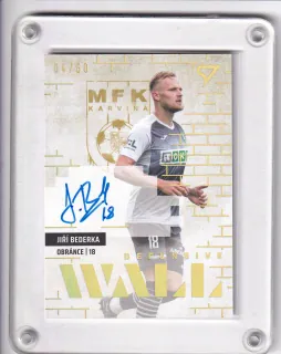 Bederka Jiří SportZoo Fortuna liga  2023-24 II.série Defensive Wall AUTO /60 č.DWS-BE