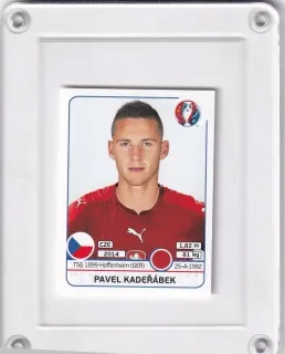Kadeřábek Pavel Panini   2016 Samolepka č.386