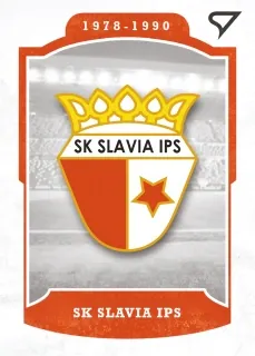 SK SLAVIA IPS PRAHA SportZoo Dekády Fotbalové ligy 2023 Vývoj klubového loga č.L-007