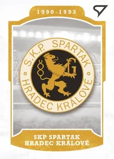 SKP SPARTAK HRADEC KRÁLOVÉ SportZoo Dekády Fotbalové ligy 2023 Vývoj klubového loga č.L-009