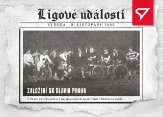 ZALOŽENÍ SK SLAVIA PRAHA SportZoo Dekády Fotbalové ligy 2023 Ligové události č.LU-001