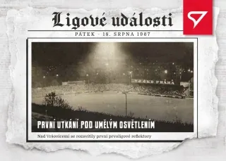 PRVNÍ UTKÁNÍ POD UMĚLÝM OSVĚTLENÍM SportZoo Dekády Fotbalové ligy 2023 Ligové události č.LU-006