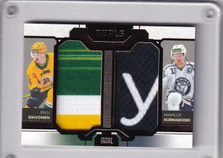 Riku Sihvonen / Markus Korkiakoski  Goal Cards Dotisk 2022-23 Dual Jersey Bronze /30 č.DJ-04