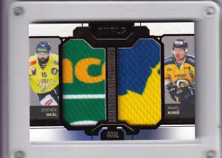 Zdeněk Okál / Pavel Kubiš  Goal Cards Dotisk 2022-23 Dual Jersey Bronze /30 č.DJ-06