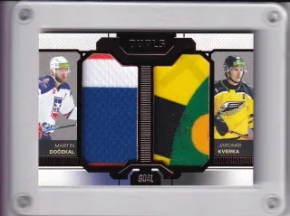 Martin Dočekal / Jaromír Kverka  Goal Cards Dotisk 2022-23 Dual Jersey Bronze /30 č.DJ-07