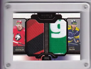 Vlastimil Dostálek / Lukáš Žalčík  Goal Cards Dotisk 2022-23 Dual Jersey č.DJ-09