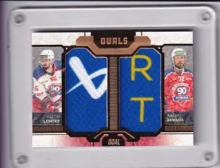 Justin Lemcke / Aaron Berisha  Goal Cards Dotisk 2022-23 Dual Jersey Gold /10 č.DJ-10