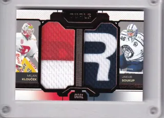 Milan Klouček / Jakub Soukup  Goal Cards Dotisk 2022-23 Dual Jersey Bronze /30 č.DJ-13
