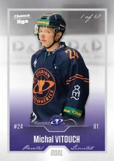 Vitouch Michal Goal Cards 2022-23 Silver 1of60 č.68
