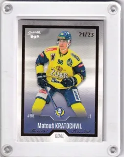 Kratochvil Matouš Goal Cards 2022-23 Gold /23 č.100