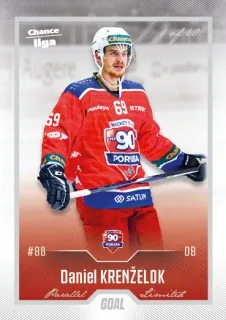 Krenželok Daniel Goal Cards 2022-23 Silver 1of60 č.163