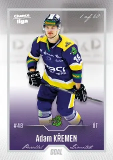 Křemen Adam Goal Cards 2022-23 Silver 1of60 č.180