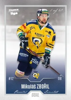 Zbořil Mikuláš Goal Cards 2022-23 Silver 1of60 č.188