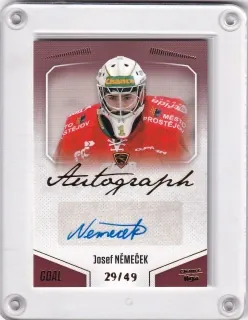 Němeček Josef Goal Cards 2022-23 Autograph /49 č.A19