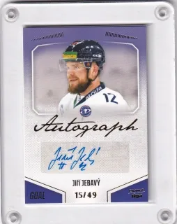 Jebavý Jiří Goal Cards 2022-23 Autograph /49 č.A27