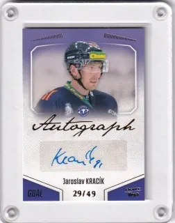 Kracík Jaroslav Goal Cards 2022-23 Autograph /49 č.A28