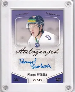 Svoboda Přemysl Goal Cards 2022-23 Autograph /49 č.A30