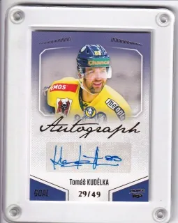 Kudělka Tomáš Goal Cards 2022-23 Autograph /49 č.A38