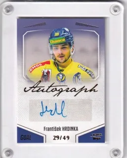 Hrdinka František Goal Cards 2022-23 Autograph /49 č.A39