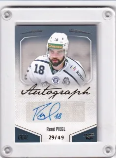 Piegl René Goal Cards 2022-23 Autograph /49 č.A50