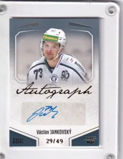 Jankovský Václav Goal Cards 2022-23 Autograph /49 č.A54