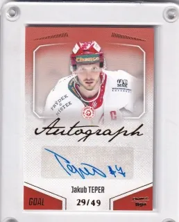 Teper Jakub Goal Cards 2022-23 Autograph /49 č.A57