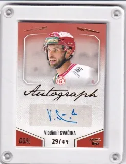 Svačina Vladimír Goal Cards 2022-23 Autograph /49 č.A59