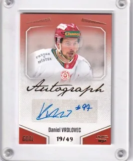 Vrdlovec Daniel Goal Cards 2022-23 Autograph /49 č.A60