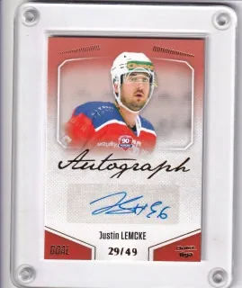 Lemcke Justin Goal Cards 2022-23 Autograph /49 č.A68