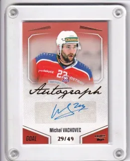 Vachovec Michal Goal Cards 2022-23 Autograph /49 č.A72