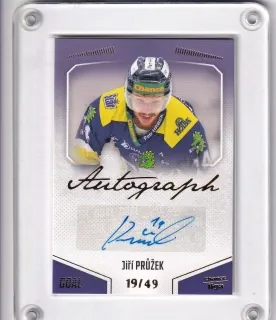 Průžek Jiří Goal Cards 2022-23 Autograph /49 č.A77