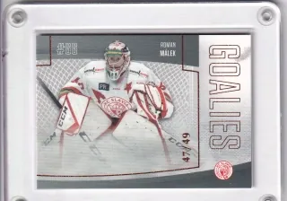 Málek Roman Goal Cards 2022-23 Goalies Parallel /49 č.G10